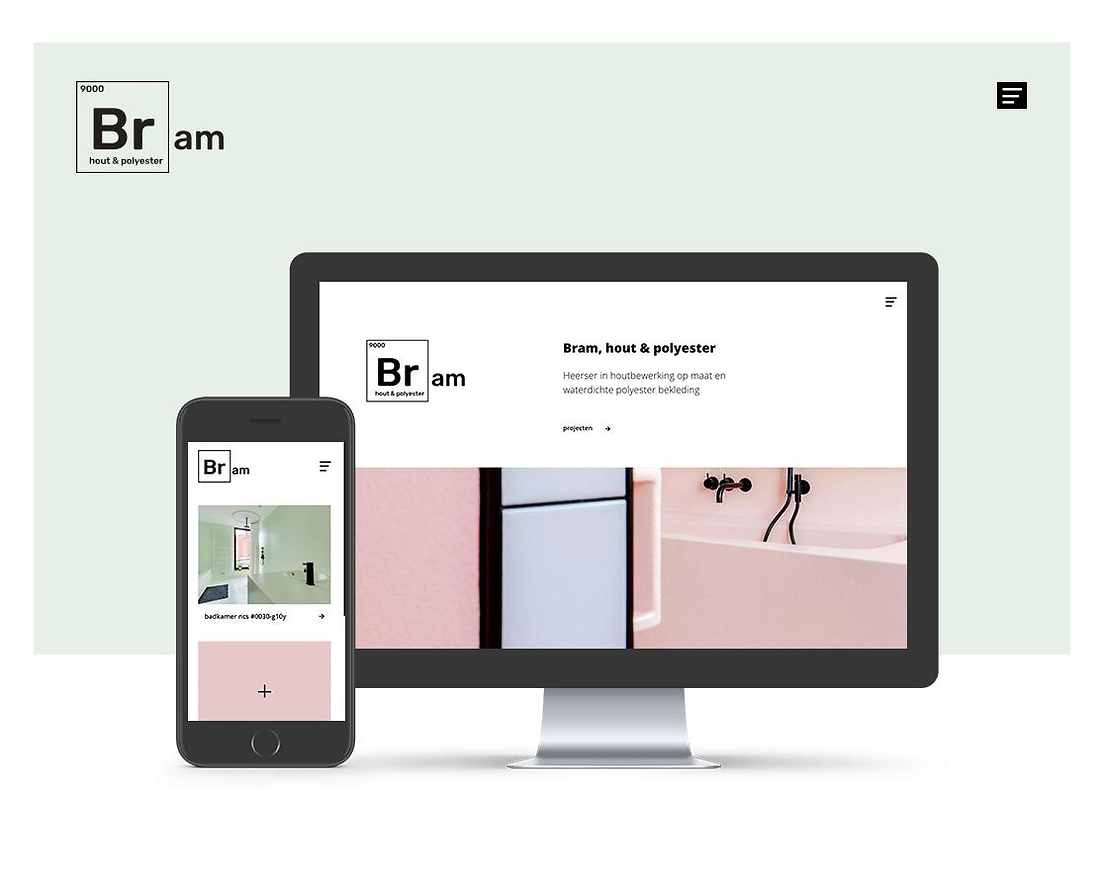 Bram, hout & polyester