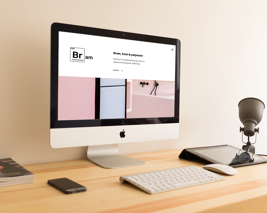 Bram, hout & polyester