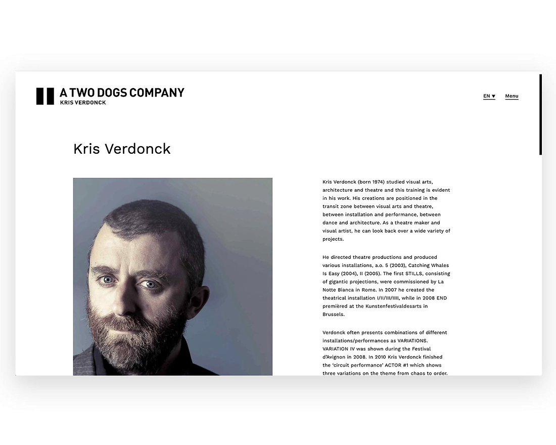 A Two Dogs Company / Kris Verdonck