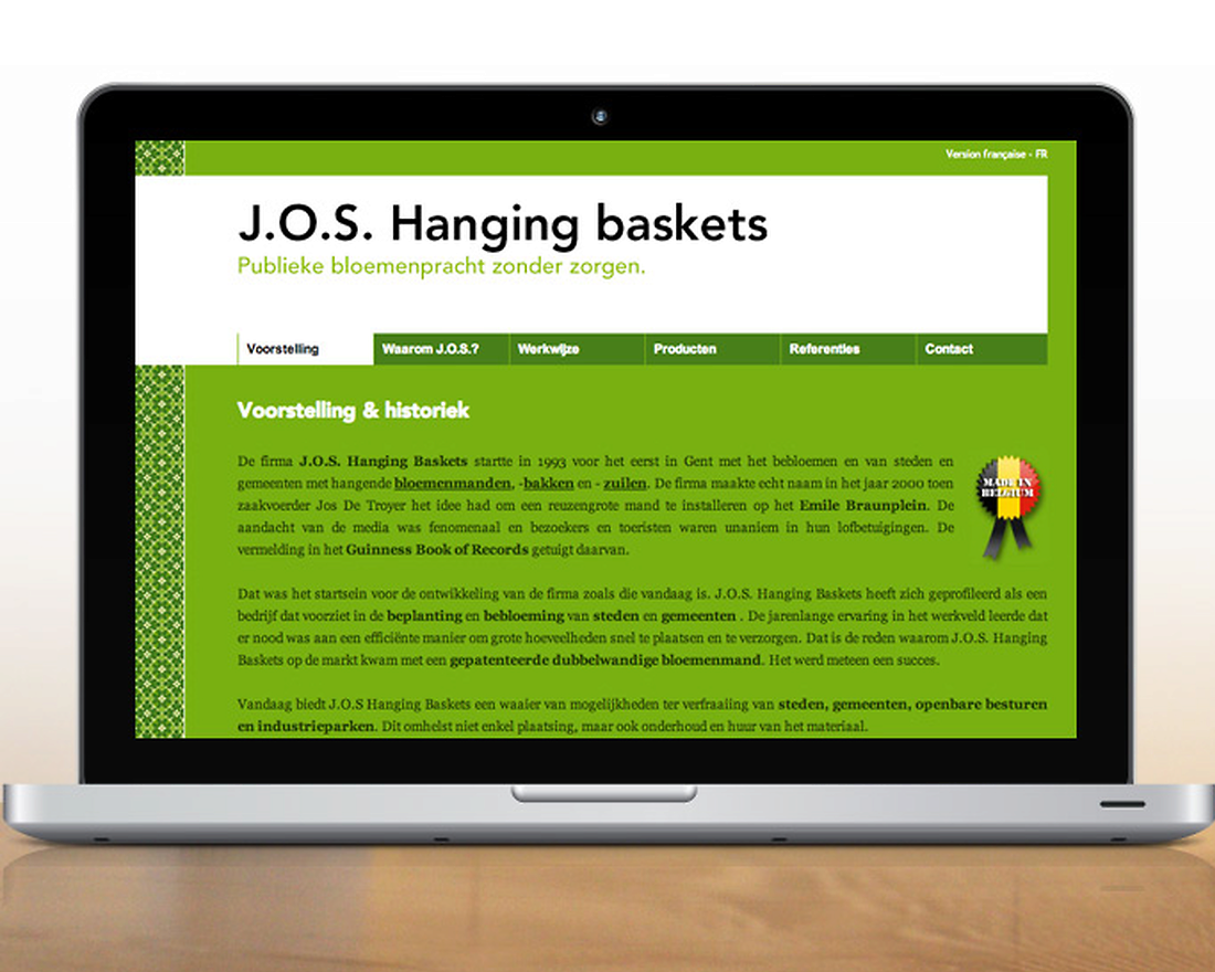 J.O.S. Hanging baskets