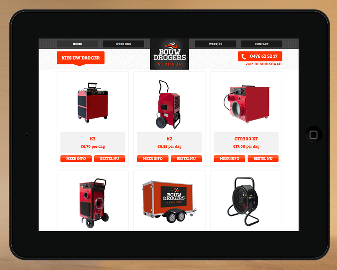 Bouwdrogers Verhuur